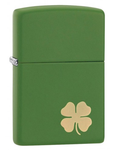 Zippo Lighter Green Matte Shamrock