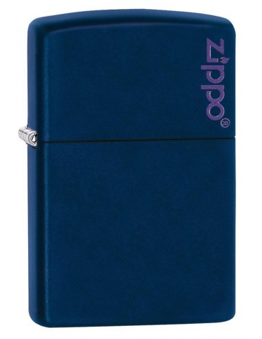 Zippo Lighter Navy Blue Matte Zippo Logo