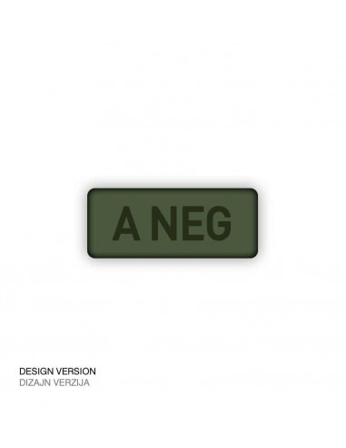 Patch Velcro Subdued Blood Type A-Neg