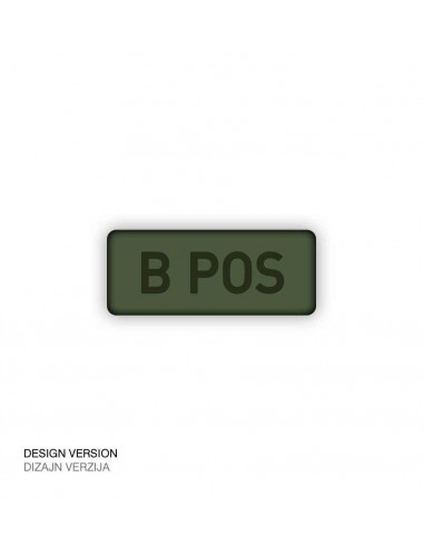 Patch Velcro Subdued Blood Type B-Pos
