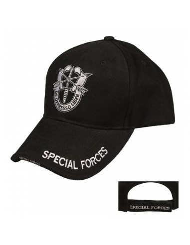 Sturm MilTec Black "Special Forces" Sandwich Baseball Cap