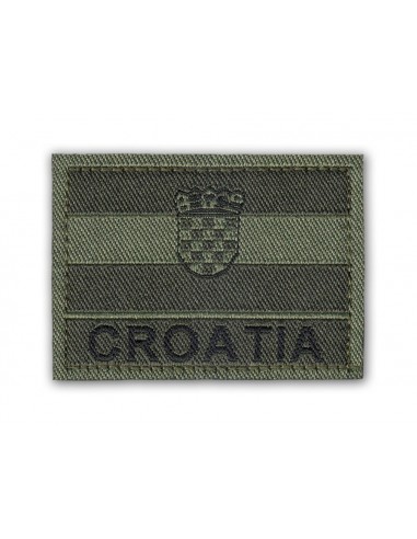 Patch Velcro Flag Croatia Olive