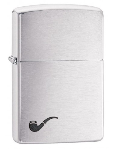 Zippo Lighter Classic Brushed Chrome Pipe