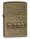 Zippo Upaljač Zippo Logo Stamp Antique Brass