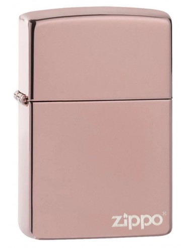 Zippo Lighter Classic High Polish Rose Gold Zippo Logo
