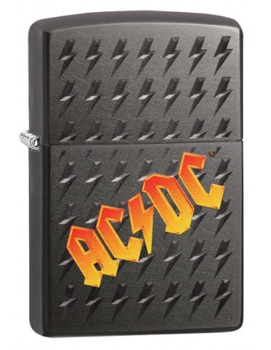 Zippo Lighter Iced Grey AC/DC