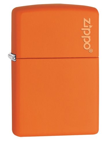Zippo Lighter Classic Orange Matte Zippo Logo