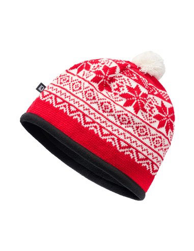 Brandit Snow Knitted Cap Red-White