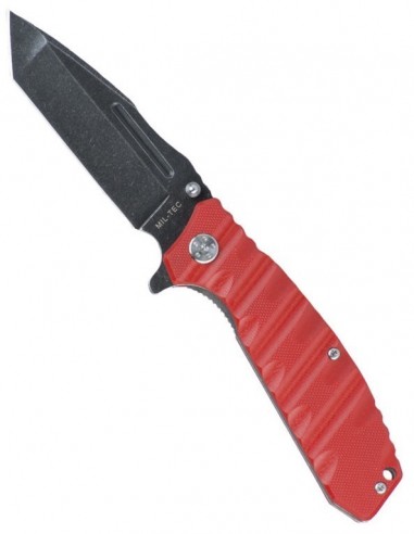 Sturm MilTec Red Pocket Knife G10 Stone Washed