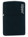 Zippo Lighter Black Matte Zippo Logo