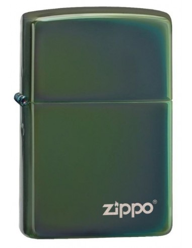 Zippo Lighter Chameleon Green Zippo Logo