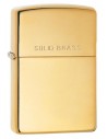 Zippo Lighter Classic Solid Brass High Polish Brass