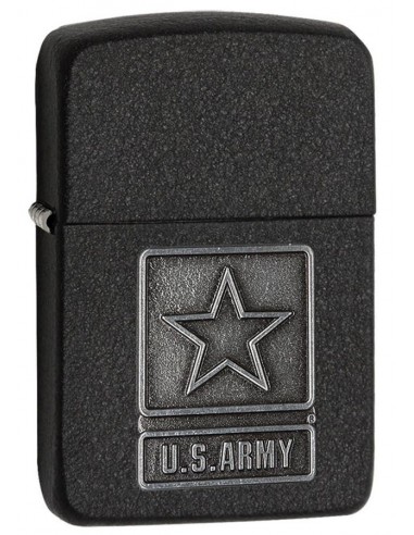 Zippo Lighter Replica 1941 Black Crackle US Army Emblem